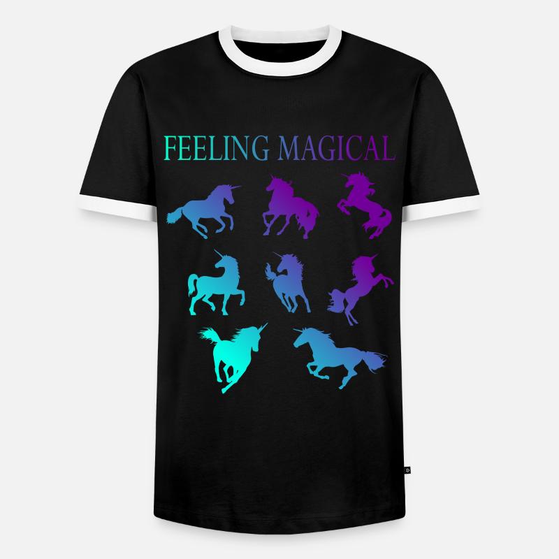 Feeling magical - Men's Ringer Shirt - black/white