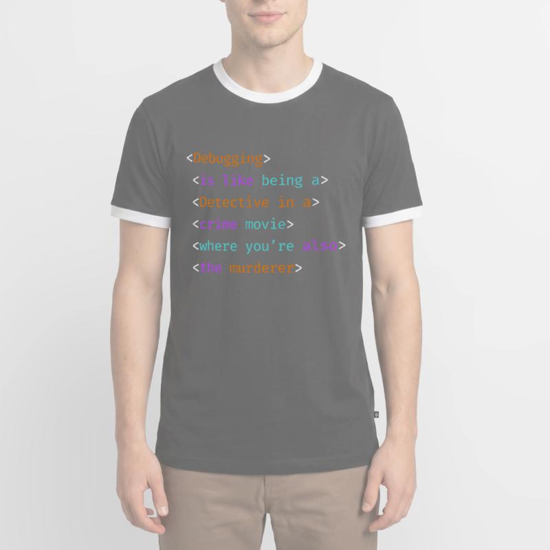 99 Little Bugs In The Code Programmer Coding Men's Ringer Shirt