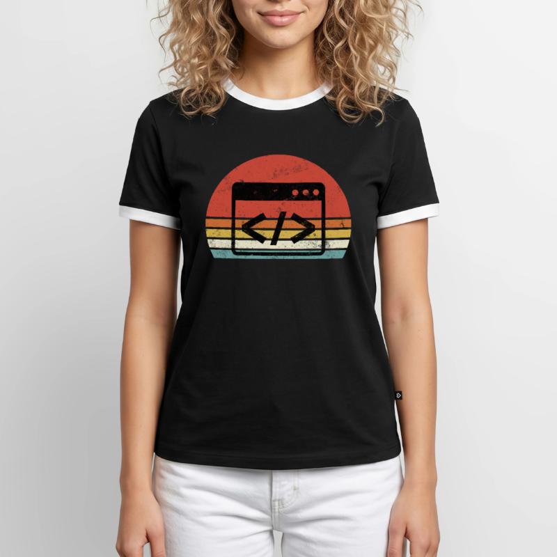 Je déteste le codage du programmeur de programmation T-shirt contrasté Homme