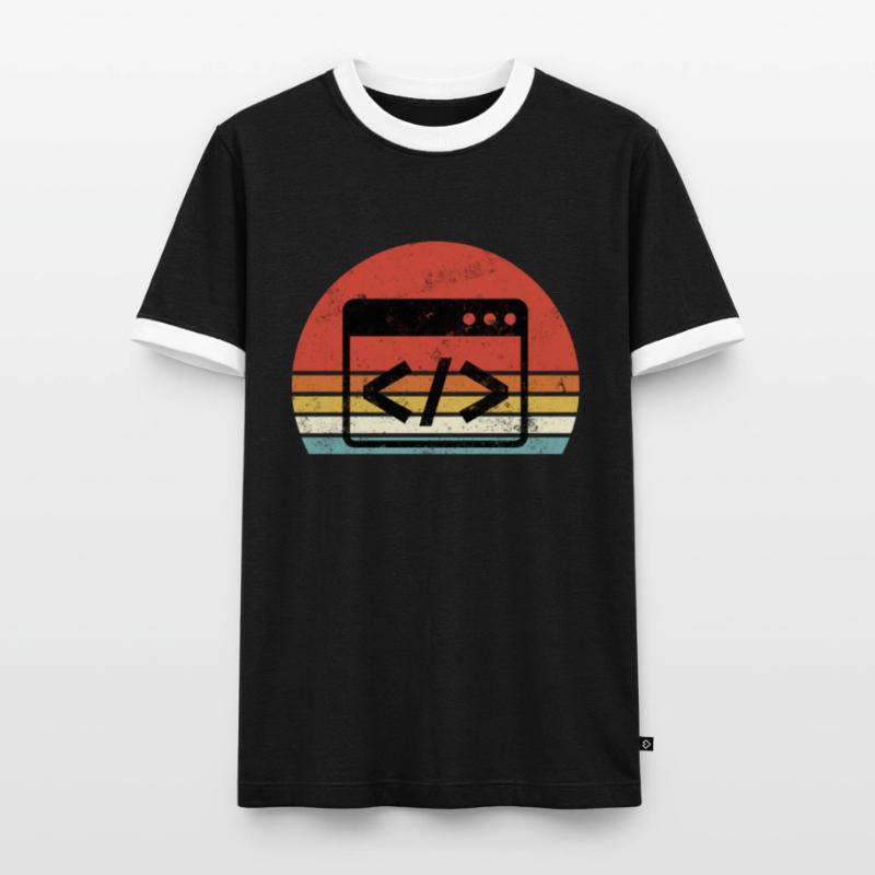 Je déteste le codage du programmeur de programmation T-shirt contrasté Homme