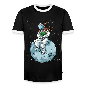 Cornemuse chemise astronaute cornemuse cornemuse - T-shirt contrasté Homme - noir/blanc - Devant - AI Model Female 172 light (172cm) & AI Model Male 178 light (178cm)