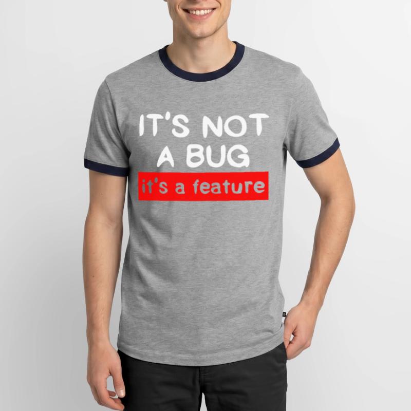 Programmeur - Coder - Hacker - IT T-shirt contrasté Homme