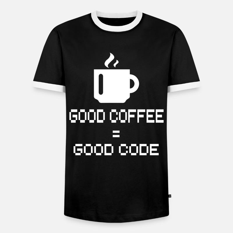 programmeur - T-shirt contrasté Homme - noir/blanc