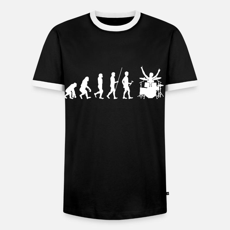 Percussion - Men's Ringer Shirt - black/white