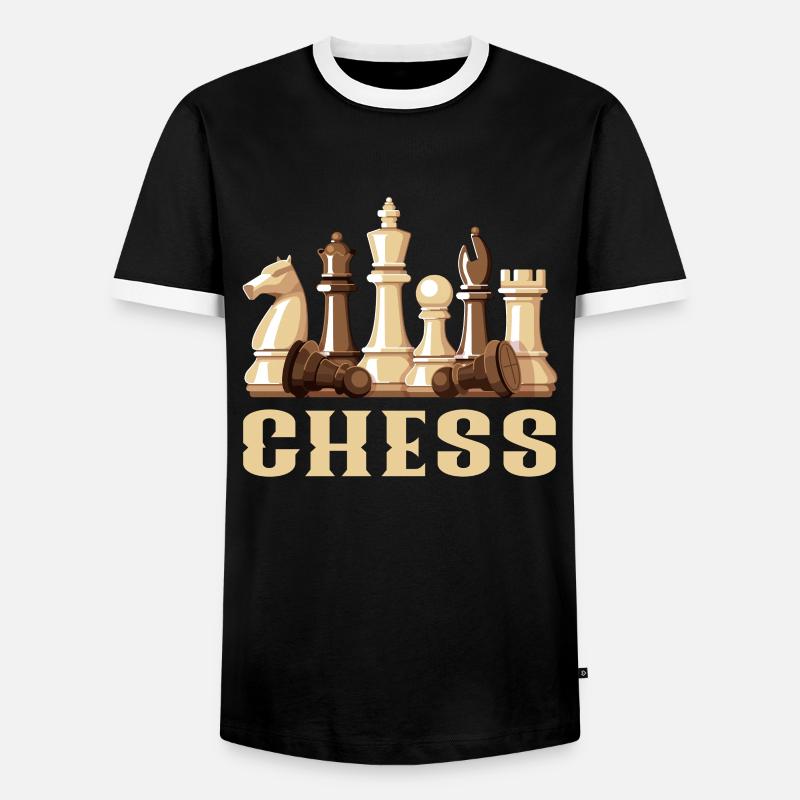chess - Men's Ringer Shirt - black/white