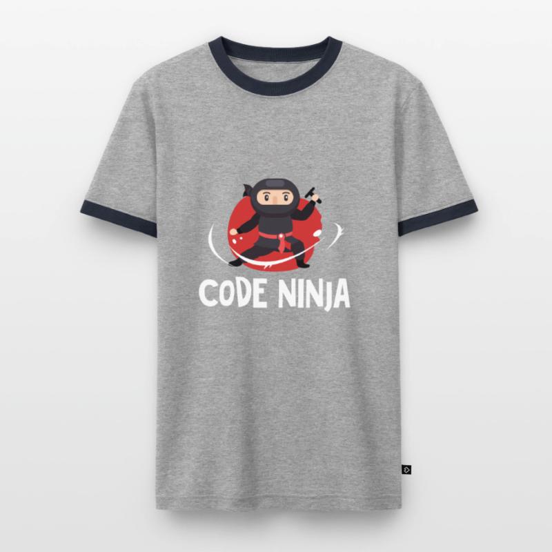 Programmation code ninja T-shirt contrasté Homme