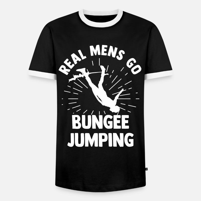 Bungee jumping - Men's Ringer Shirt - black/white