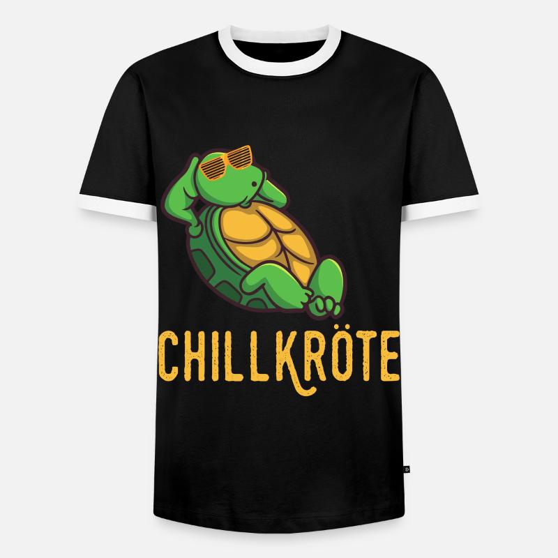 The chill toad - Men's Ringer Shirt - black/white