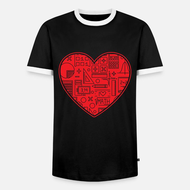 Math Mathematics Dear Mathematicians - Men's Ringer Shirt - black/white