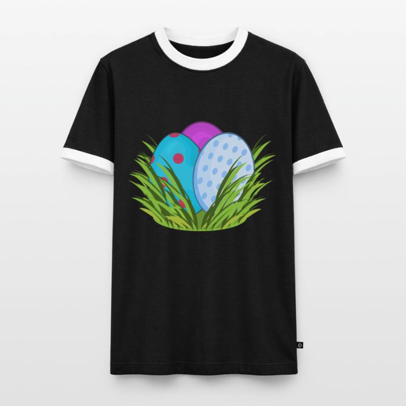 Easter Easter eggs Easter nest Men's Ringer Shirt