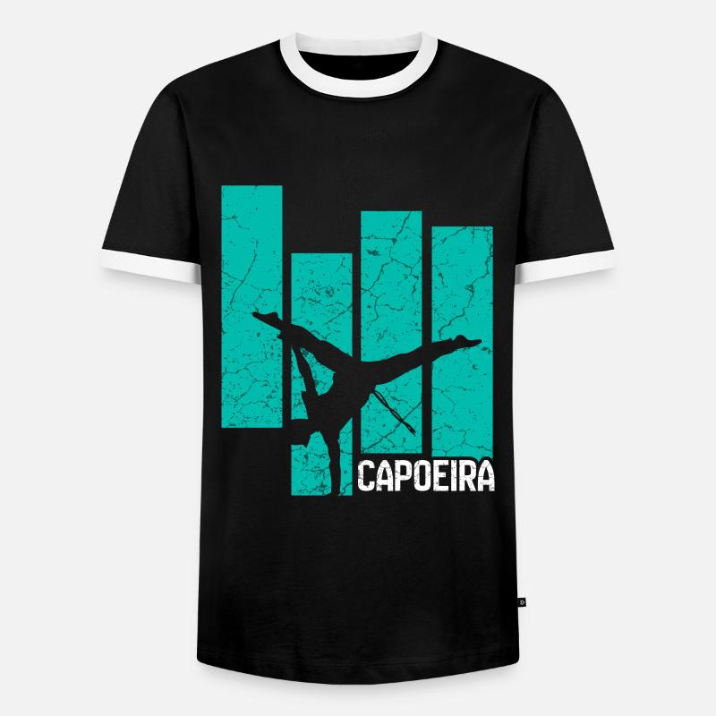 Capoeira - Men's Ringer Shirt - black/white