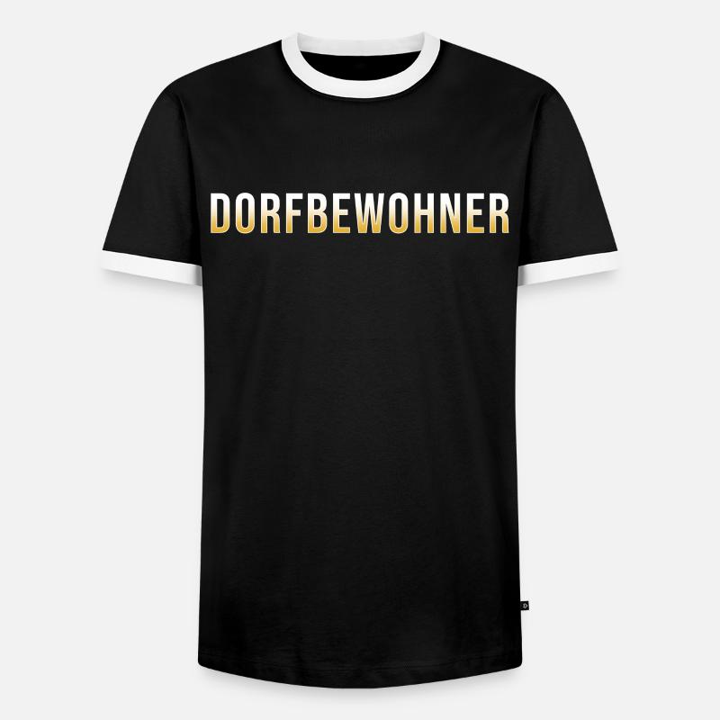 Dorf Dorfbewohner - Männer Kontrast-T-Shirt - Schwarz/Weiß