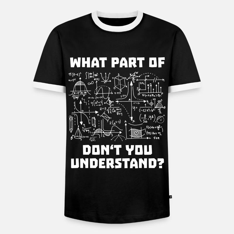 Physics Mathematics - Men's Ringer Shirt - black/white