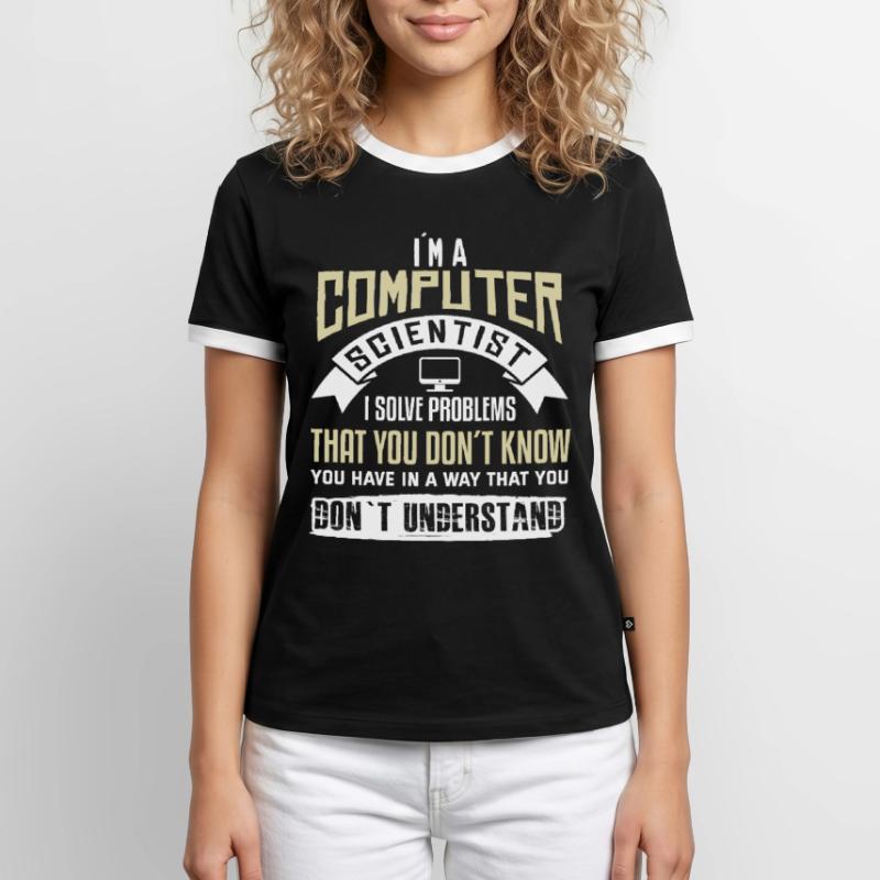 Computer scientist Programmer Computer Computer Men's Ringer Shirt