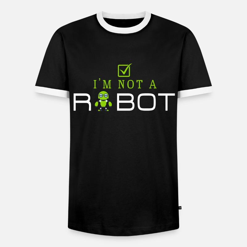 Computer scientist Programmer Computer Computer - Men's Ringer Shirt - black/white