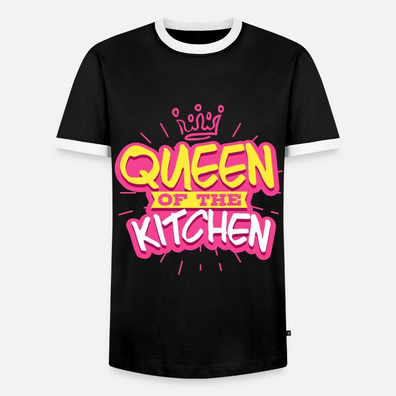 Kitchen Mrs. Cook - Men's Ringer Shirt - black/white