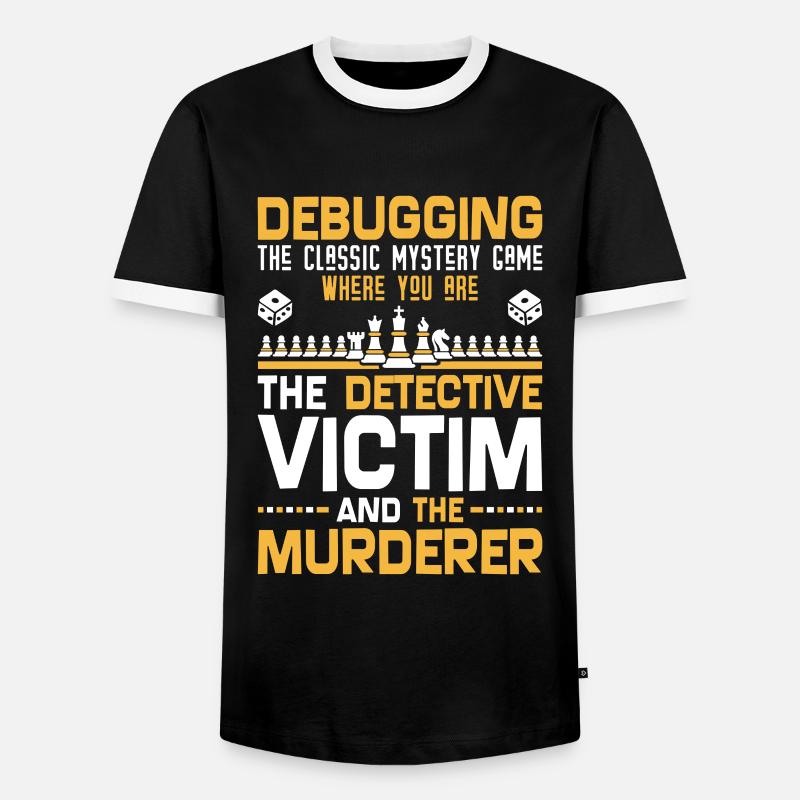 Programmierer Entwickler - Code Nerd Debug - Männer Kontrast-T-Shirt - Schwarz/Weiß