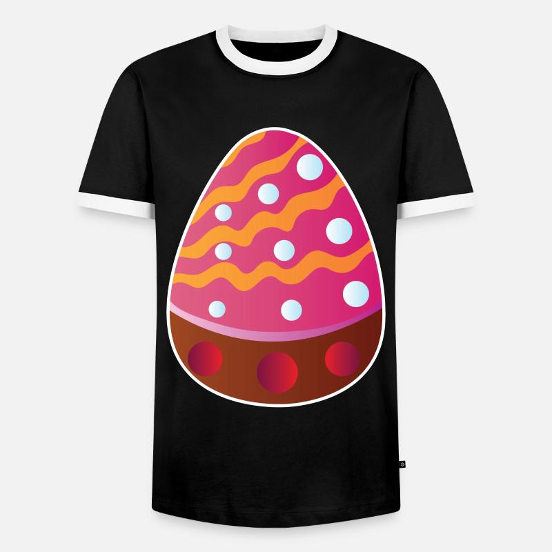 Easter Egg Easter Egg - Men's Ringer Shirt - black/white