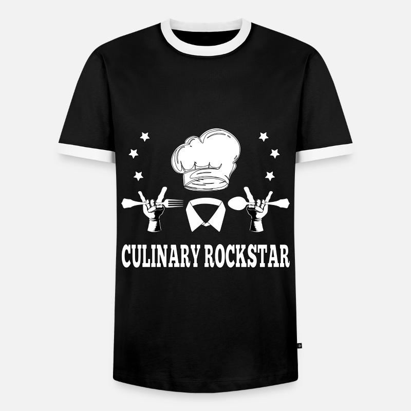 Cooking Star - Chef Gift - Men's Ringer Shirt - black/white