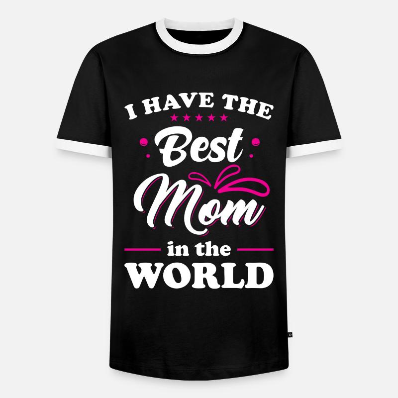 Weltbeste Mama beste Mutter - Männer Kontrast-T-Shirt - Schwarz/Weiß