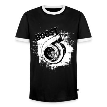 If one day the speed kills me.. / Paul Walker JDM - Männer Kontrast-T-Shirt - Schwarz/Weiß - Vorne - AI Model Female 172 light (172cm) & AI Model Male 178 light (178cm)