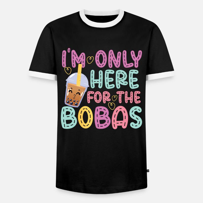 Bubble Tea - Men's Ringer Shirt - black/white