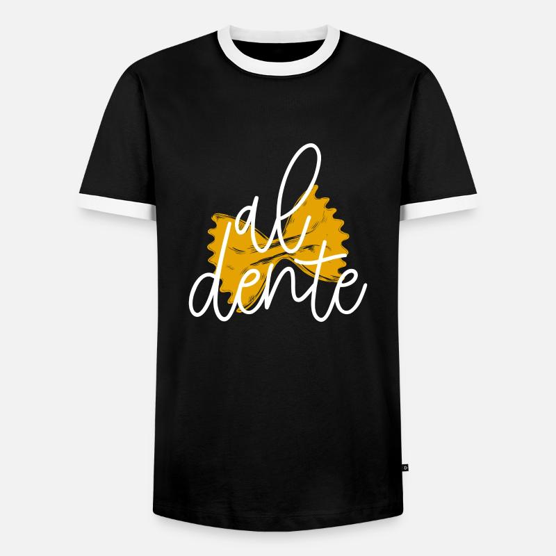 Pasta Cooking Kitchen - Men's Ringer Shirt - black/white