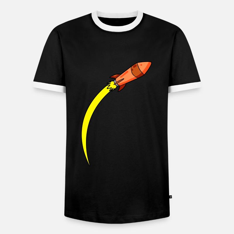 Rocket Rockets - Men's Ringer Shirt - black/white