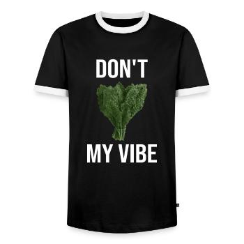Chou frisé Don’t Kale My Vibe Kohltour - T-shirt contrasté Homme - noir/blanc - Devant - AI Model Female 172 light (172cm) & AI Model Male 178 light (178cm)