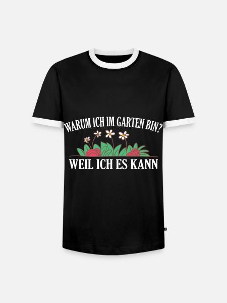 Gartenarbeit Gartenspruch Gärtner Geschenkidee - Männer Kontrast-T-Shirt - Schwarz/Weiß