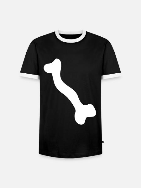 Bone skeleton - Men's Ringer Shirt - black/white