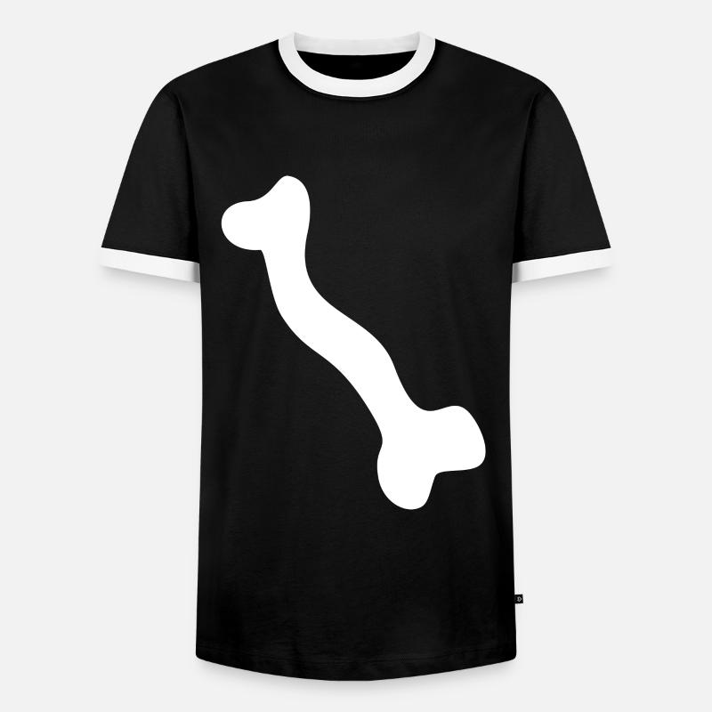Bone skeleton - Men's Ringer Shirt - black/white