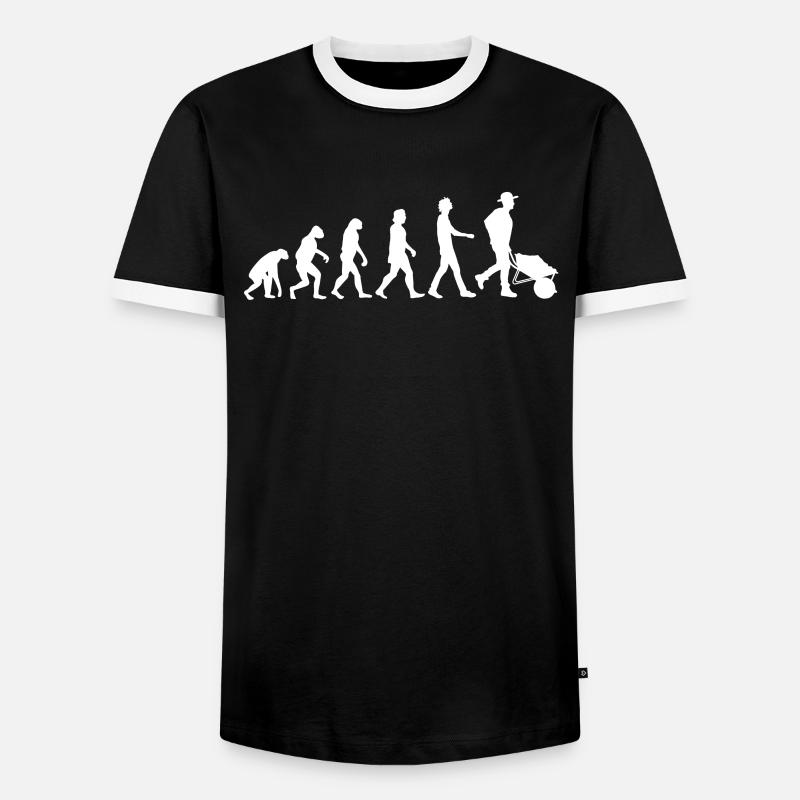Gardener Evolution - Men's Ringer Shirt - black/white