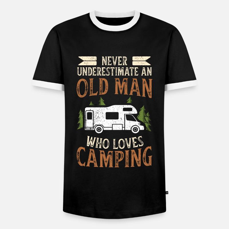 Camper - Männer Kontrast-T-Shirt - Schwarz/Weiß