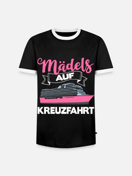 Mädels Kreuzfahrt Urlaub Kreuzfahrtschiff Deko - Männer Kontrast-T-Shirt - Schwarz/Weiß