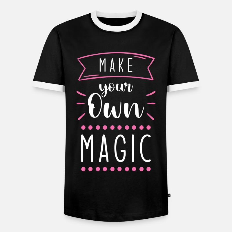 Magic spell Magic spell - Men's Ringer Shirt - black/white
