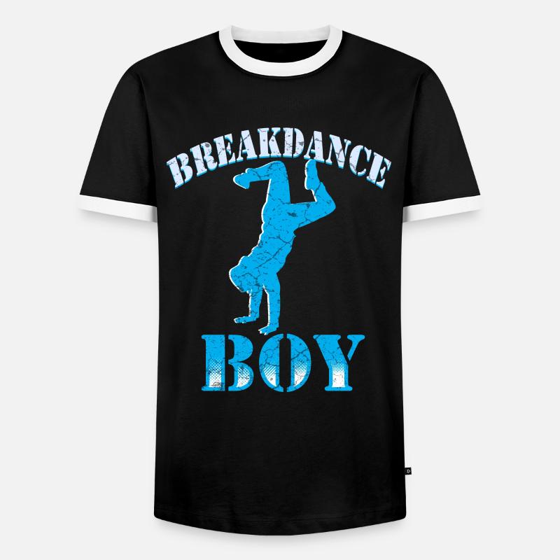 Breakdance Junge Breakdancing Kinder - Männer Kontrast-T-Shirt - Schwarz/Weiß