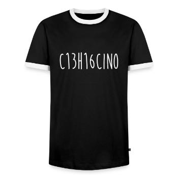 Ketamin Droge Formel - Männer Kontrast-T-Shirt - Schwarz/Weiß - Vorne - AI Model Female 172 light (172cm) & AI Model Male 178 light (178cm)