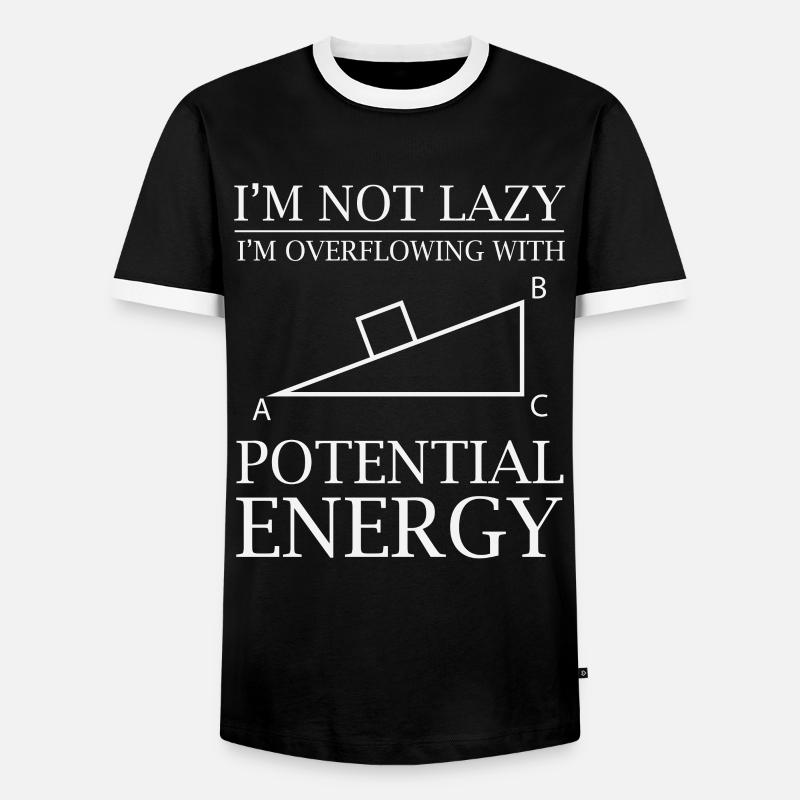 Physics Physicist - Men's Ringer Shirt - black/white