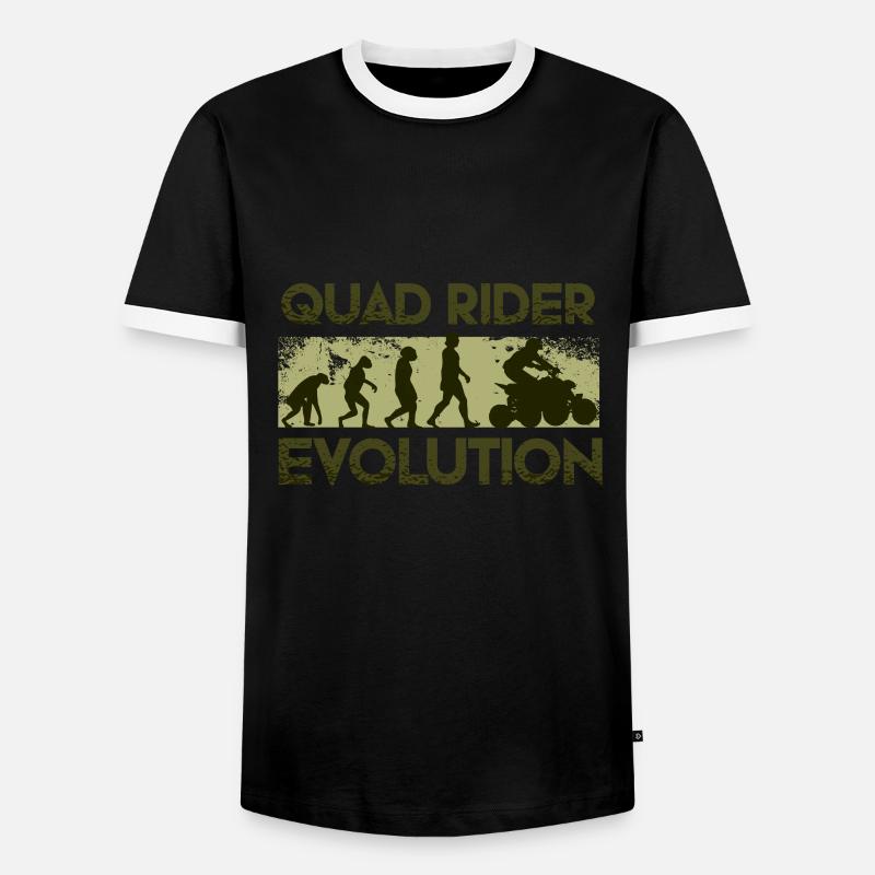 Quad Evolution - T-shirt contrasté Homme - noir/blanc