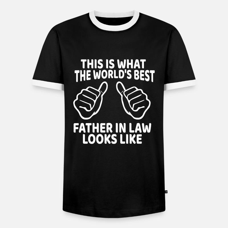 Schwiegervater Coole Bester Spruch Geschenkidee - Männer Kontrast-T-Shirt - Schwarz/Weiß