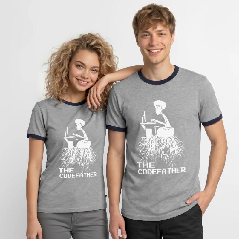 Codefather Informatiker - Computer Programmer Men's Ringer Shirt