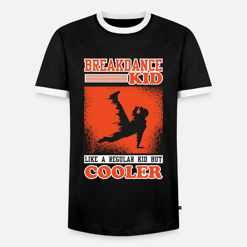 Breakdance Kid Breakdance Kinder Breakdance - Männer Kontrast-T-Shirt - Schwarz/Weiß