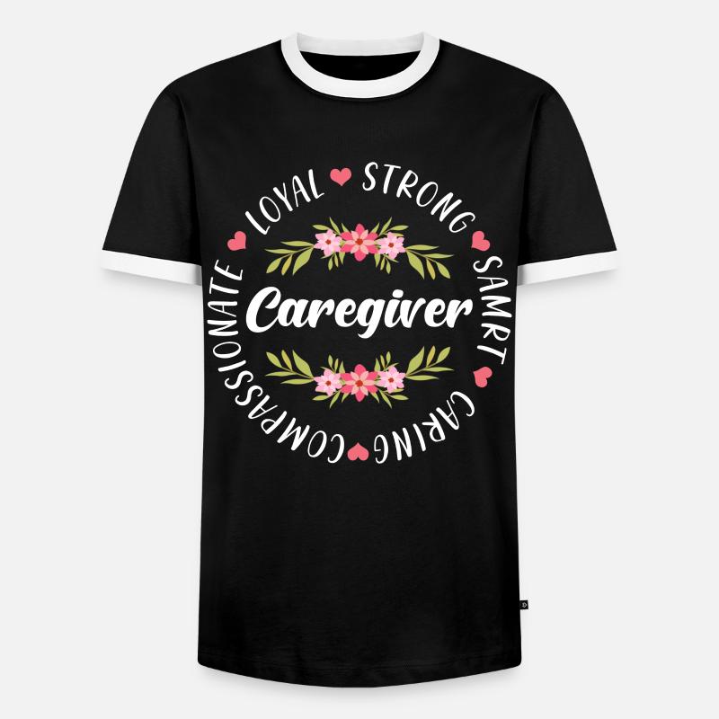 Pfleger geschenk. - Männer Kontrast-T-Shirt - Schwarz/Weiß