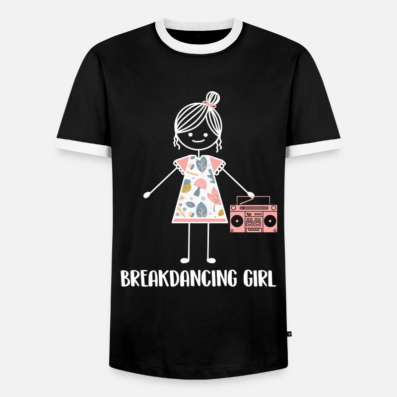 Breakdance Breakdancer Breakdancing - Men's Ringer Shirt - black/white