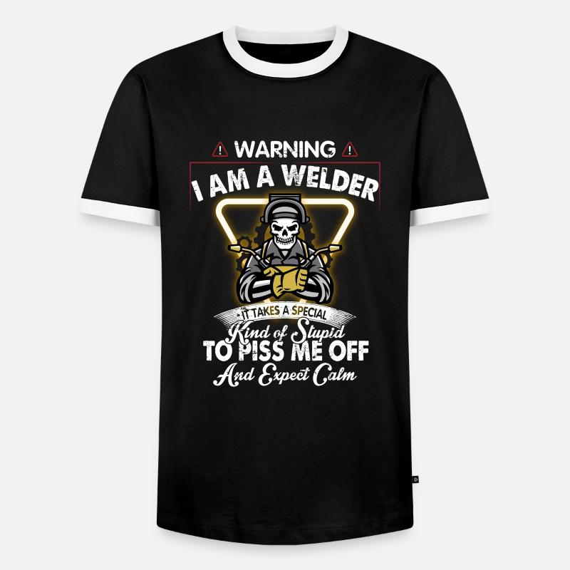 Welders Welding Funny saying - Men's Ringer Shirt - black/white