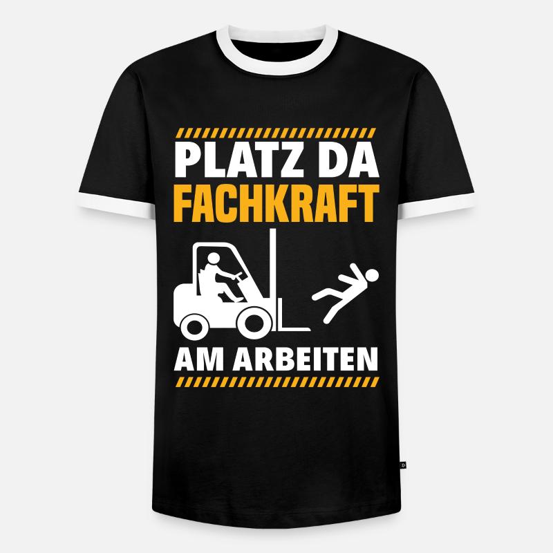Staplerfahrer Lager Lagerarbeiter - Männer Kontrast-T-Shirt - Schwarz/Weiß