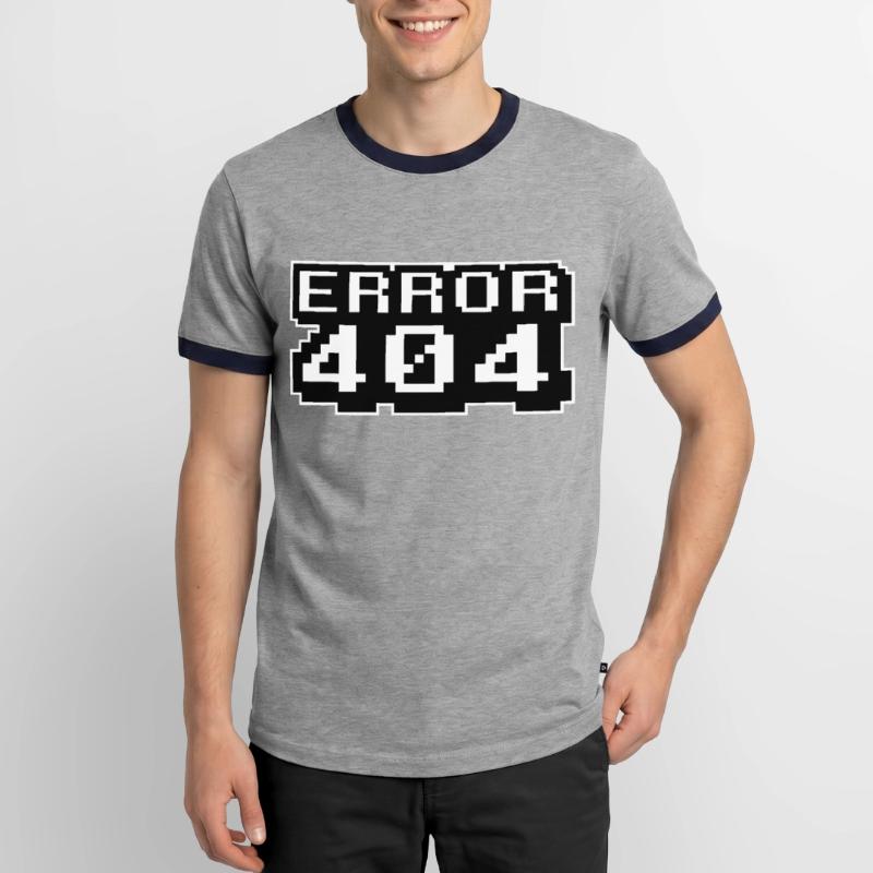 Computer Programming Internet - Error 404 Men's Ringer Shirt