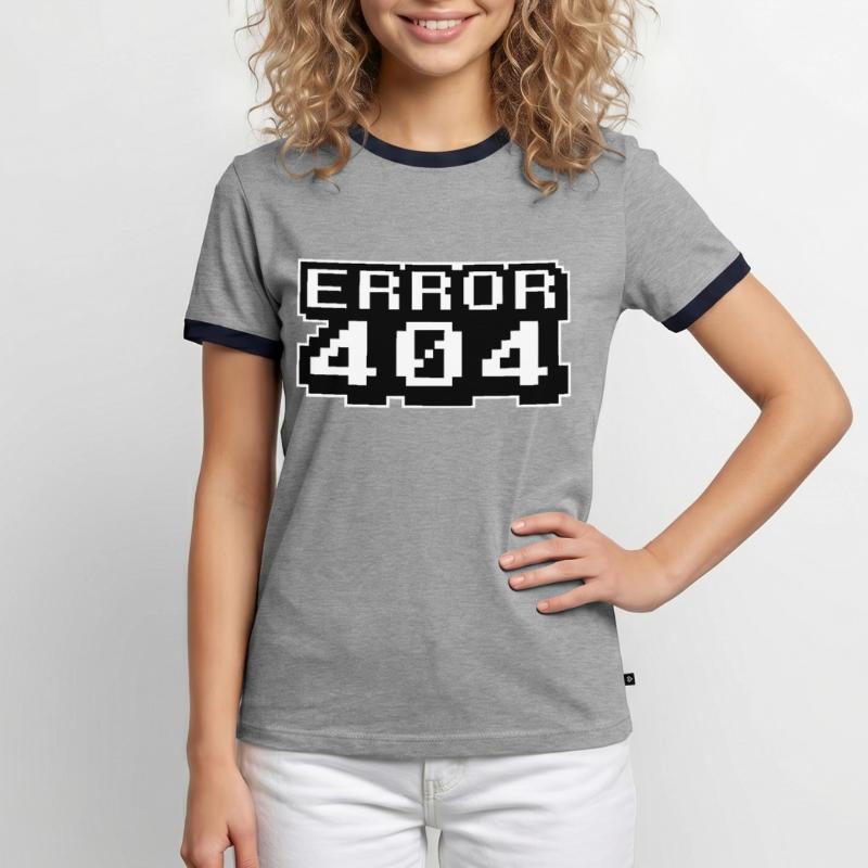 Computer Programming Internet - Error 404 Men's Ringer Shirt