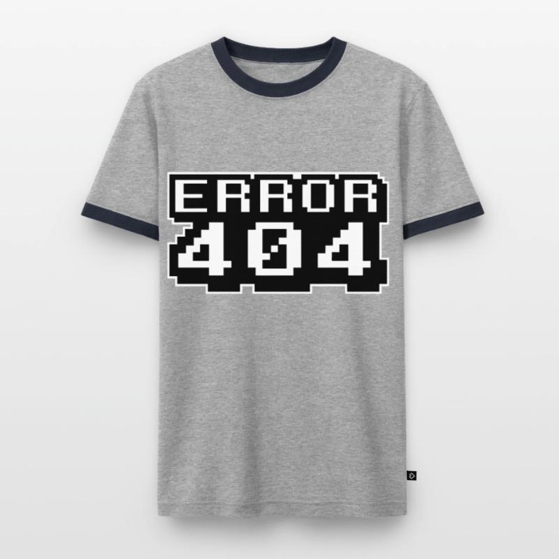 Computer Programming Internet - Error 404 Men's Ringer Shirt